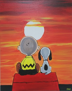 Snoopy Sunset