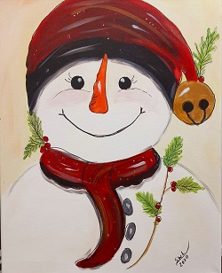 Happy Snowman Painting